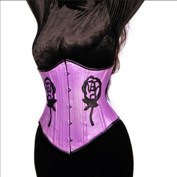 alter ego Other - Steel boned tight lacing waist cincher corset rose